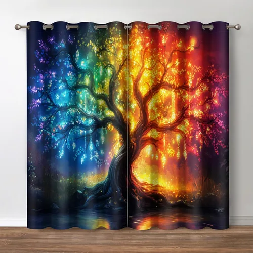 Miniatura 24 de Jekeno Cortinas blancas y negras para ventana, diseño moderno de ladrillo abstracto en 3D, cubos futuristas, geométricos, cuadros, bolsillo