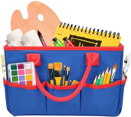 Miniatura 8 de ZKOO Organizador de Almacenamiento de Suministros de Arte Caddy, Bolsas de Transporte para Manualidades con Bolsillos para Organización de Álbumes