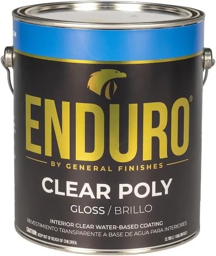 Miniatura 9 de General Finishes Enduro Poliuretano transparente a base de agua, 1 galón, mate Plano