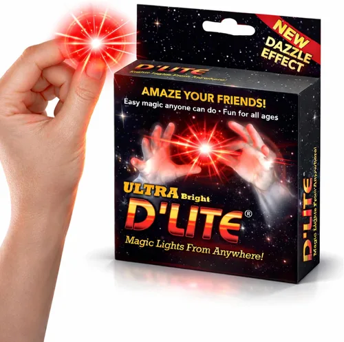Miniatura 7 de D'lite Juego de trucos de iluminación de pulgar mágico, 2 dedos mágicos originales increíbles y ultra brillantes, trucos de magia de primer plano