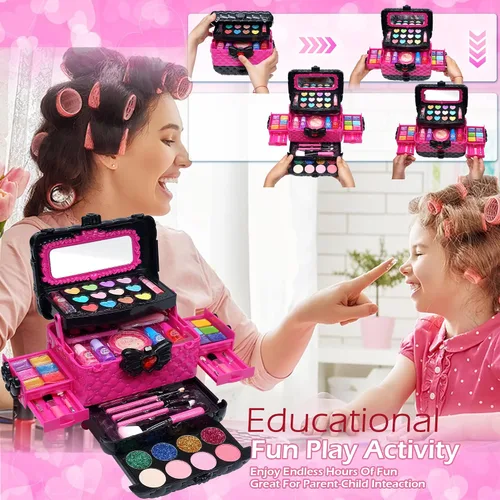 Miniatura 4 de Juegos de maquillaje para niñas – Juegos de maquillaje para niñas de 3 a 4 años, kit de maquillaje de juego, maquillaje para niñas, los mejores