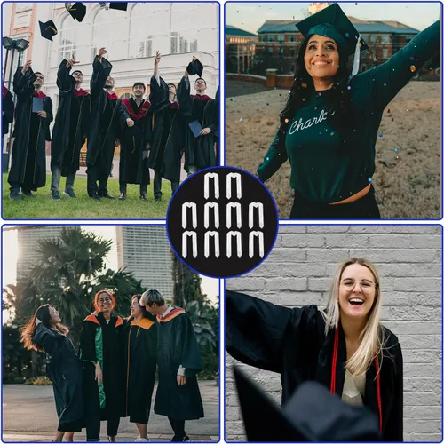 Miniatura 7 de LUTER 10 unidades de banda de graduación para adultos, estola de graduación lisa para adultos, banda de graduación, cinturón de satén, chal de honor