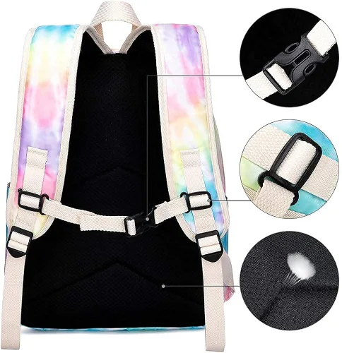 Miniatura 4 de CAMTOP Juego de morral y lonchera para niñas de preescolar y primaria