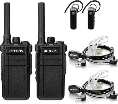 Miniatura 17 de Retevis Walkie Talkies RB37 Bluetooth, radio bidireccional Bluetooth, nueva versión, batería de larga duración de 2000 mAh y 120 h, auricular