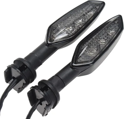 Miniatura 9 de Indicadores de motocicleta compatibles con Yamaha YZF-R6 2008-2016 LED luz de marcha delantera ahumada