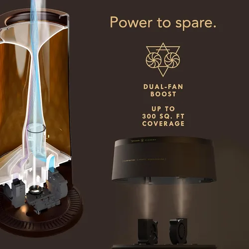 Miniatura 7 de Vornado LUCERNA 1 Alchemy Humidificador ultrasónico con luz ambiental, capacidad de 0.5 galones, tiempo de funcionamiento de 24 horas, diseño