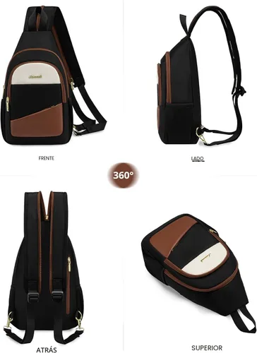 Miniatura 7 de LOVEVOOK - Mochila convertible tipo bandolera para mujeres, mochila pequeña para pañales, para senderismo, mochila resistente al agua para viajes