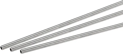 Miniatura 13 de uxcell Tubo redondo de acero inoxidable 304 0.197 in OD 0.024 in espesor de pared 9.843 in longitud 3 piezas