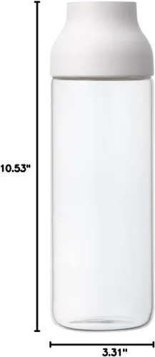 Miniatura 12 de Kinto 22971 - Jarra de agua con cápsula, jarra y botella de agua fría, 33.8 onzas líquidas (1 litro), color blanco