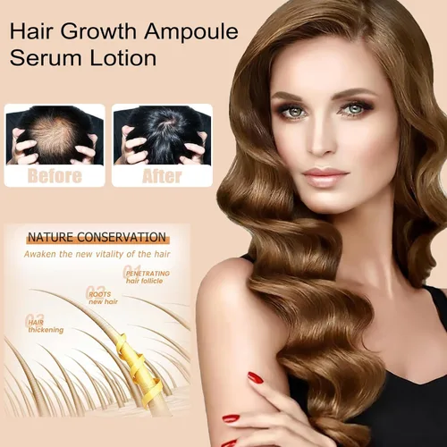 Miniatura 2 de Ampollas para el Crecimiento del Cabello, aceite de regeneración del cabello, repara y promueve el crecimiento del cabello, ampolla de fuerza