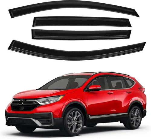 Miniatura 35 de Canvcle RAV4 Rain Guards - Window Visors for Toyota RAV4 2006-2012, Outside-Mount Tape-On Side Window Wind Deflectors for RAV4 Accessories, Vent