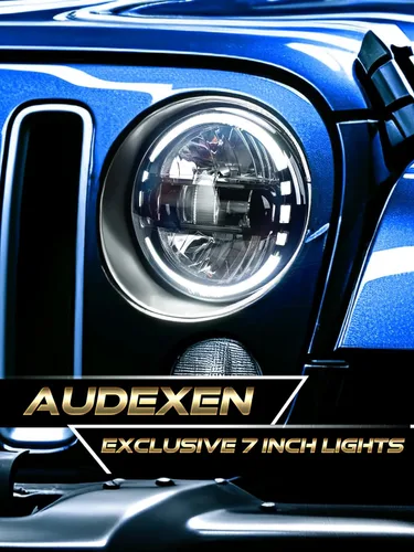Miniatura 2 de Faros delanteros LED de 7 pulgadas aprobados por DOT para Jeep Wrangler JK LJ CJ TJ 1997-2018, faros Hummer H1 H2-2020 de patente exclusiva.