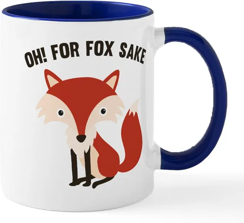 Miniatura 14 de CafePress Taza de café de cerámica For Fox Sake de 11 oz (11.0 fl oz)