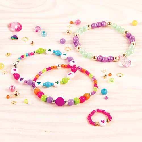Miniatura 4 de Make It Real – Ultimate Bead Studio. Kit de fabricación de joyas con cuentas para niñas adolescentes de bricolaje. Kit de artes y manualidades guía