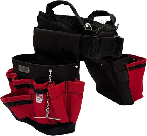 Miniatura 10 de BOULDER BAG Ultimate Electrician's MAX Combo con cinturón de herramientas con soporte cómodo para la espalda, hebilla de liberación rápida, cinturón