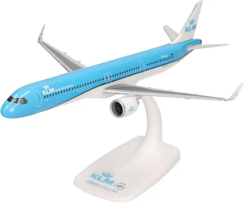 Miniatura 10 de Herpa Airplane Model Airbus A321neo Azul Bandera Brasileña a Escala de 1:200, Miniatura de Plástico con pedastal, Edificio Modelo, Edición
