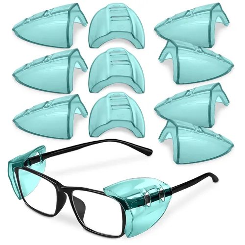 Miniatura 18 de BURIUS Protectores laterales de seguridad para lentes con clip – Se ajustan al 98% de las gafas Protecciones ligeras de laboratorio