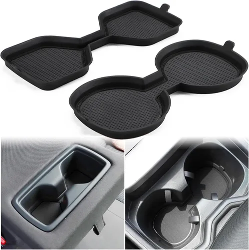 Auovo Insertos de portavasos 3D para Toyota RAV4, accesorios 2025 2024 2023 2022 2021 2020 2019 de silicona para consola central portavasos,