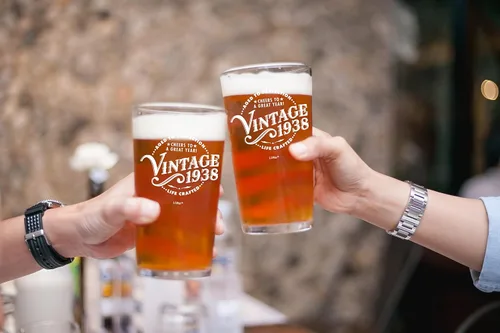 Miniatura 3 de Regalos de cumpleaños número 87 de 1938, vaso de cerveza para hombres y mujeres, regalo de cumpleaños para hombre y mujer que cumple 87 años, ideas