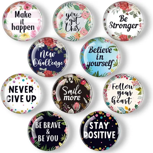 Weewooday 10 imanes de nevera inspiradores 2026 para refrigerador, regalo de graduación, lindo motivacional, divertido, floral, decoración magnética