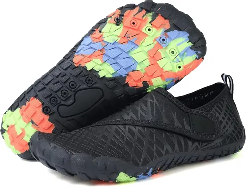 Zapatos acuáticos para niños y niñas, suela ligera y cómoda, fácil de caminar, calzado acuático y deportivo antideslizante (tallas ToddlerLittle