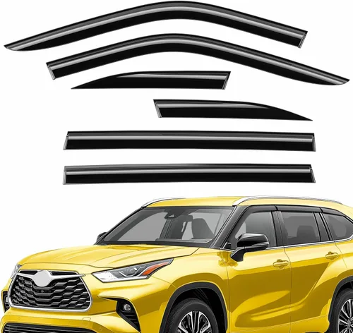 Miniatura 9 de Deflectores de ventana extra duraderos, viseras de ventana con cinta adhesiva, protectores de lluvia para Mazda CX-5 2017-2026, viseras solares