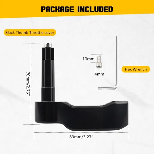 Miniatura 7 de Palanca de acelerador de pulgar, extensor de control de acelerador de pulgar ATV compatible con Polaris Sportsman 570 850 1000 XP Scrambler 1000 850