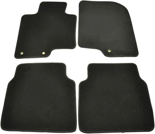 IKON MOTORSPORTS - Alfombrillas compatibles con Hyundai Sonata 2011-2014, de nailon, color negro