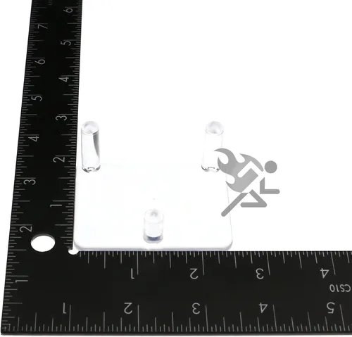 Miniatura 3 de Soporte de exhibición de tres clavijas de 2.5 pulgadas con protectores antiarañazos para fósiles, minerales, rocas y geodas, paquete de 12