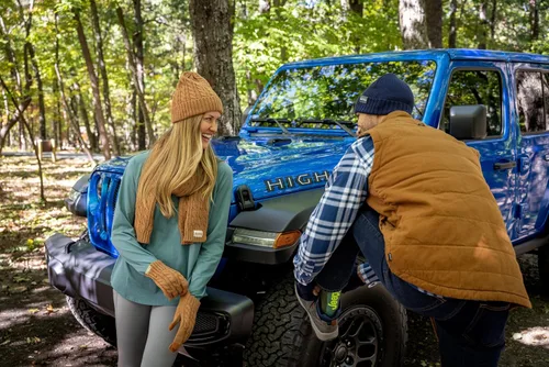 Miniatura 5 de Jeep Conjunto de bufanda, gorro y guantes de punto trenzado de 3 piezas para mujer, talla única