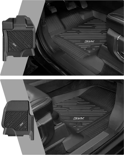 Miniatura 8 de 3W Alfombrillas para Ford F-150 2015-2025 y F150 Lightning SuperCrew 2022-2025 (sin almacenamiento plano plegable), TPE para todo tipo de clima