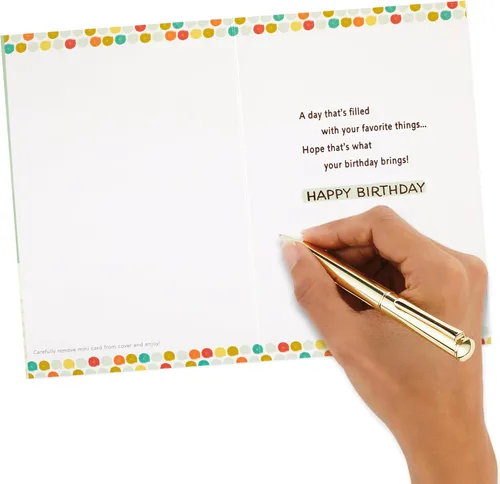 Miniatura 7 de Hallmark Tarjeta de cumpleaños (Puppy in a Party Hat)