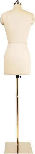 Miniatura 5 de Cuerpo de maniquí de espuma de alta densidad para mujer, talla 10, para coser y fijar (Beige, 10)
