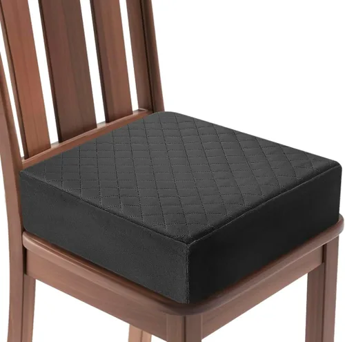 Miniatura 22 de Cojín elevado para adultos, 16 x 16 x 4.5 pulgadas, cojín de asiento de firmeza media para el hogar, oficina, silla de ruedas, automóvil, funda