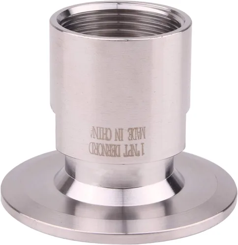 Miniatura 2 de Dernord Adaptador de abrazadera triple de 2" a virola de rosca FNPT de 1 pulgada para tubería sanitaria