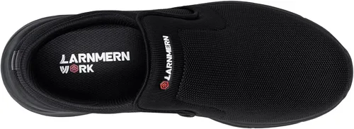 Miniatura 12 de LARN SAFETY Zapatos antideslizantes para hombre, para servicio de alimentos, zapatos de trabajo, impermeables, antideslizantes, para cocina, Negro