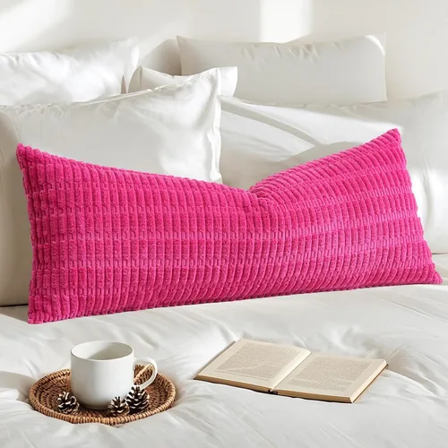Miniatura 27 de OTOSTAR Fundas de Almohada Decorativas de Pana de 16 x 24 Pulgadas Súper Suaves Bohemias a Rayas Rectangulares Fundas de Cojín Modernas para Sofá