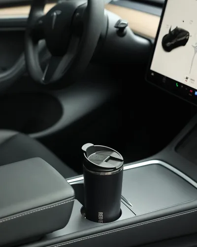 Miniatura 9 de GiNT Taza de viaje de 17 onzas con infusor y dos tapas. Taza de café de acero inoxidable 316 aislada al vacío. Taza apta para lavavajillas