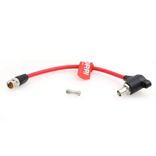 Miniatura 7 de Cable protector SDI 12G aisladores galvánicos BNC macho a ángulo recto BNC hembra para RED Komodo, ARRI Mini (negro)