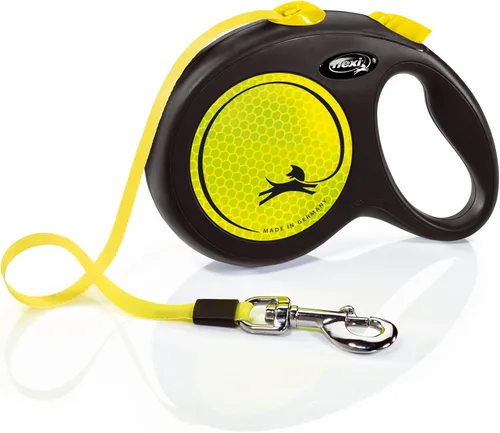 Miniatura 12 de FLEXI Correa Retráctil Giant Tape para Perros Medianos de Hasta 55 libras – 26 pies, Negro Correa para Caminar Mascotas Sin Enredos con Freno