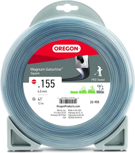 Miniatura 8 de Oregon 22-455 Línea de Recortadora Cuadrada Magnum Gatorline Profesional de Servicio Pesado, Diámetro de 0.155 Pulgadas, Carrete de 1 Libra, 25