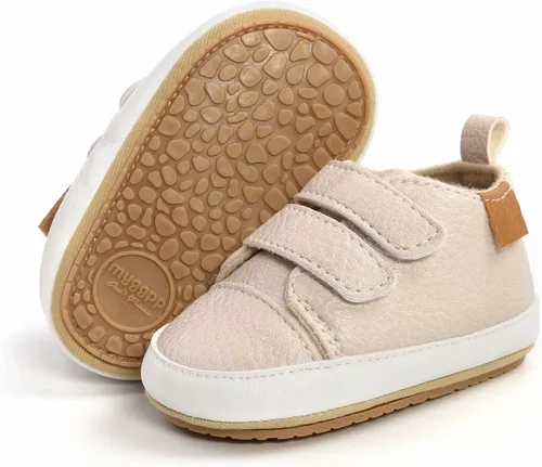 GAISUMMI Zapatos para bebés niños y niñas, tenis de piel sintética para recién nacidos, suela de goma antideslizante, unisex, para niños pequeños