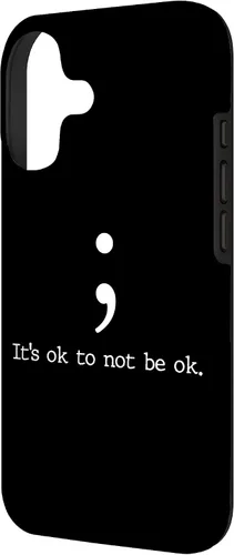 Miniatura 2 de Mental Health Awareness Shirts Semicolon Quote Gift Case for iPhone 17