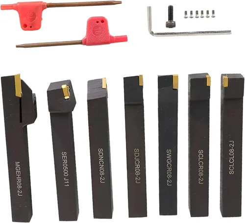 Miniatura 9 de findmall 5 unids 1/2 pulgada torno de carburo indexable Torno de torneado de herramientas de torno de metal herramientas inserta bits con insertos