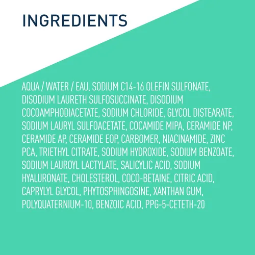 Miniatura 12 de CeraVe Champú equilibrante de control de aceite, champú aclarador con ceramidas y ácido hialurónico, elimina el aceite y deja el cabello hidratado