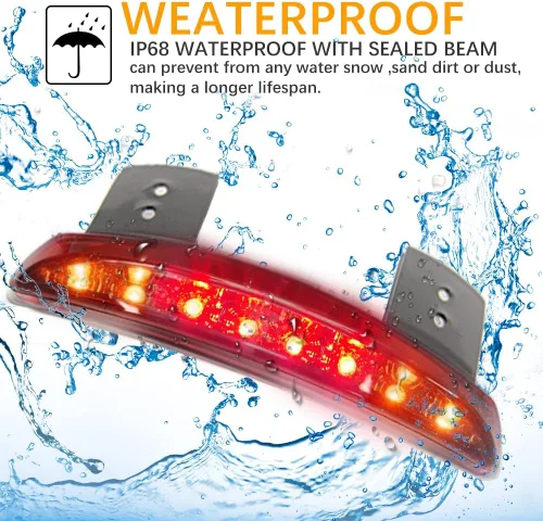 Miniatura 3 de DREAMIZER Luz Trasera LED para Motocicleta, Borde del Guardabarros, Luz de Freno con Señales de Giro para Sportster XL883N XL1200N XL1200V XL1200X