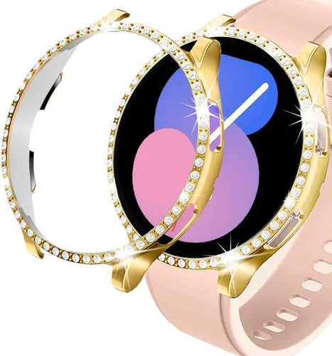 Miniatura 87 de DEALELE Paquete de 1 + 3 fundas y protector de pantalla compatible con Samsung Galaxy Watch FE / 5/4 de 1.575 pulgadas, funda protectora