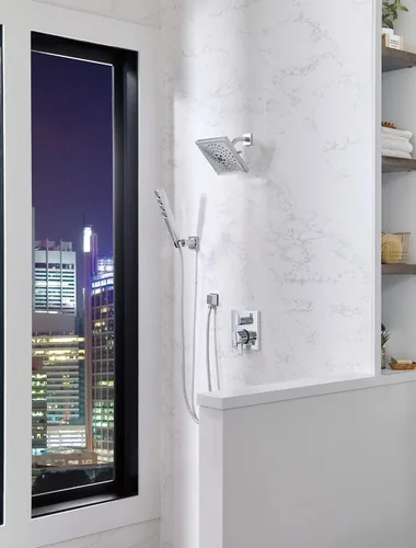 Miniatura 6 de Delta Faucet Ara 17 Series - Kit de moldura de válvula desviadora integrada de 6 ajustes, kit de moldura de válvula desviadora cromada, kit de Cromo