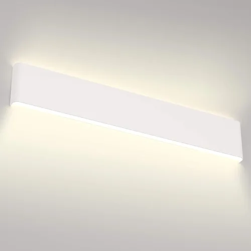 Miniatura 20 de Aipsun Luz de tocador LED moderna mate blanca de 15.75 pulgadas hacia arriba y hacia abajo para accesorios de iluminación de pared de baño