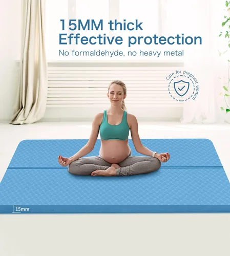 Miniatura 7 de nuveti Tapete Grande para Ejercicios - Tapete de Yoga de 15mm/20mm/30mm de Grosor Tapete de Ejercicios para Fitness, Yoga, Pilates, Estiramientos